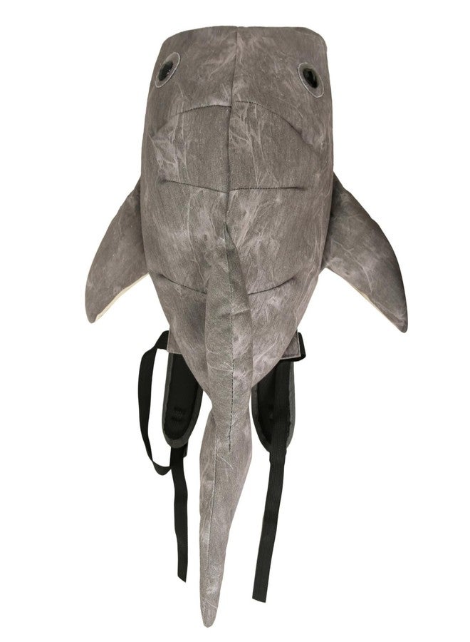 BlingKicks Large Capacity Whale Shark Backpack Cute Street Fashion Bag for Adults Ita bag, Light Grey, One Size, Cool - Image 1