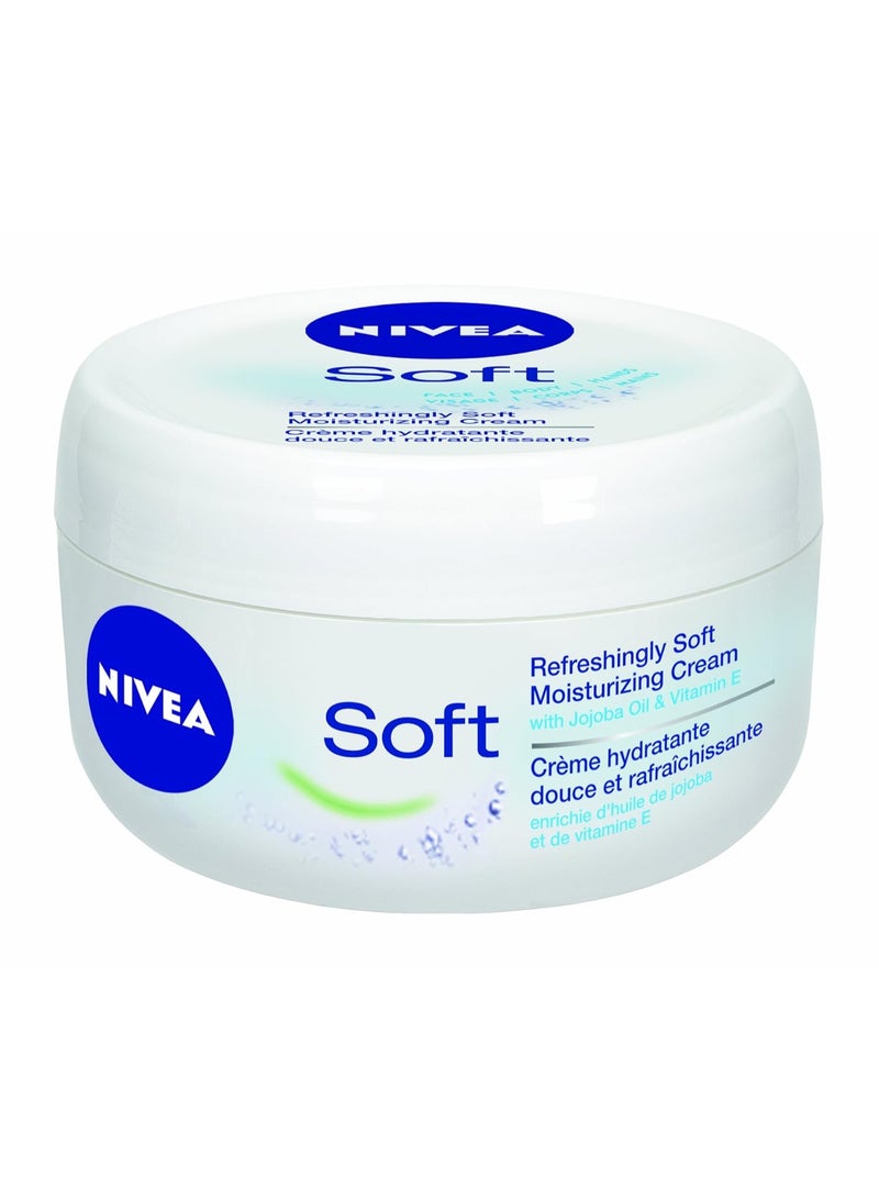 Nivea NIVEA Soft Moisturizing Creme, 6.8 Ounce (Pack of 3) - Image 1