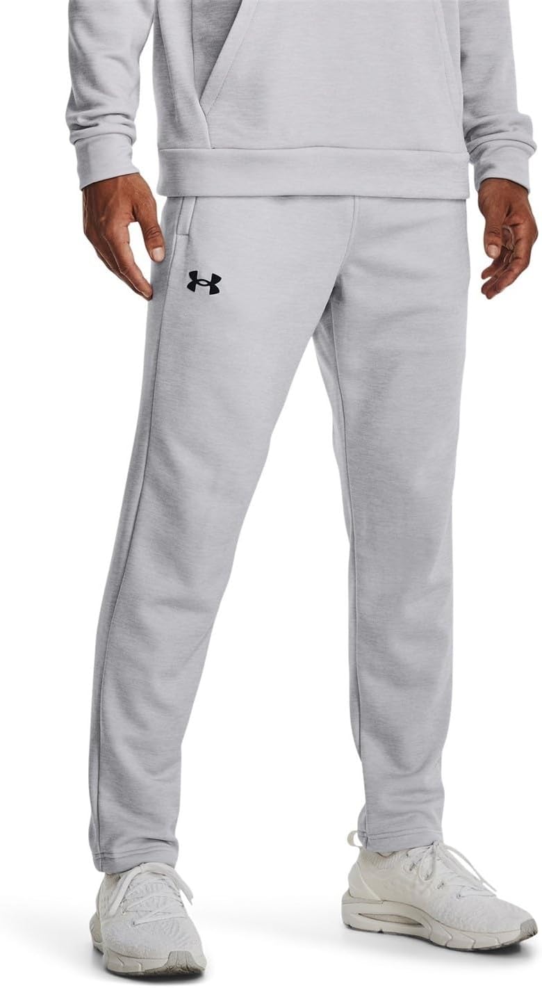 Under Armour Men's Armourfleece Twist Tapered Leg Pant in Halo Gray - Image 2