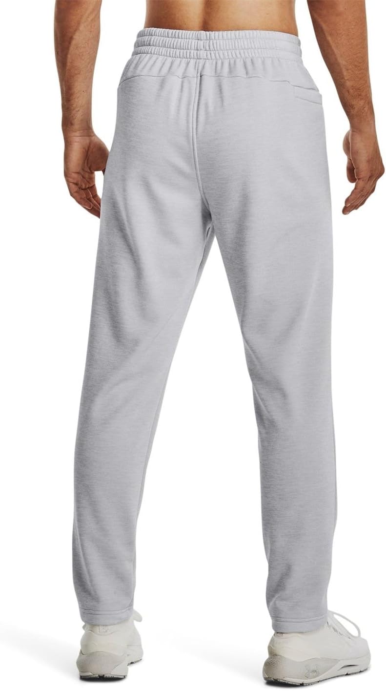 Under Armour Men's Armourfleece Twist Tapered Leg Pant in Halo Gray - Image 3