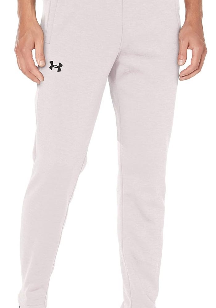 Under Armour Men's Armourfleece Twist Tapered Leg Pant in Halo Gray - Image 1