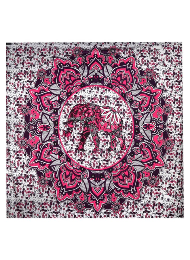 هندي منداله مفرش حائط مطبوع بتصميم ماندالا بوهيمي – ديكور فني هيبي ملون – بوليستر خفيف الوزن  – لتزيين غرفة النوم أو المعيشة أو السكن الجامعي - Image 3