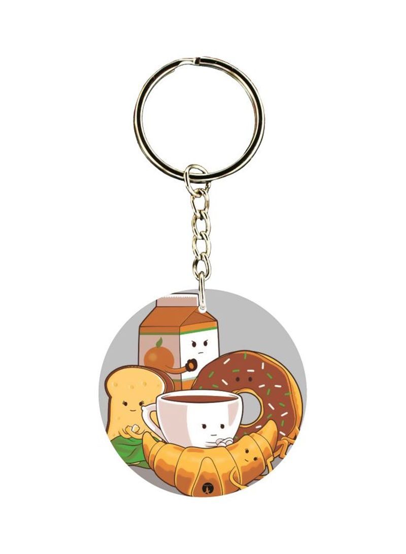 RKN Double Sided Cartoon Printed Keychain 