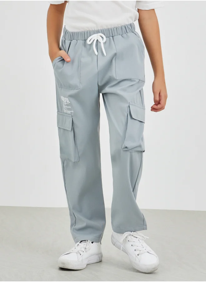ستايلي Styli Regular Fit Pants with Cargo Pocket