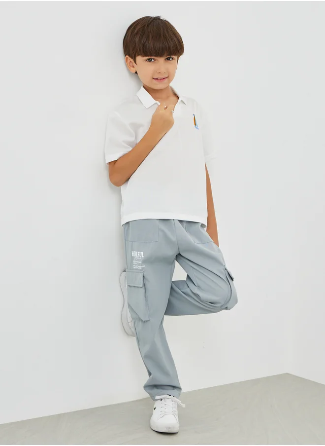 ستايلي Styli Regular Fit Pants with Cargo Pocket