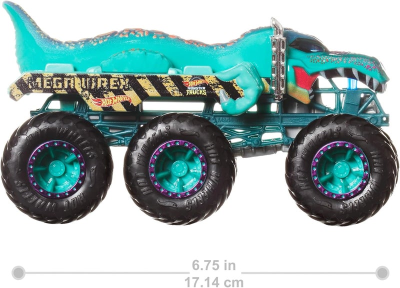 Hot Wheels Monster Trucks Big Rigs, 1:64 Scale Die-Cast Toy Truck with 6 Wheels (Styles May Vary) - Image 3