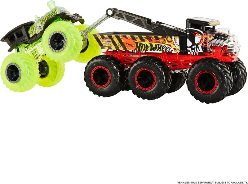 Hot Wheels Monster Trucks Big Rigs, 1:64 Scale Die-Cast Toy Truck with 6 Wheels (Styles May Vary) - Image 5