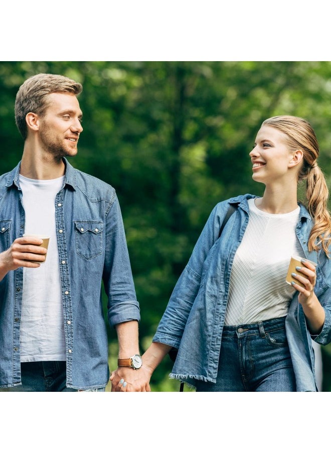ياومياو ياومياو 200 قطعة من أكواب الإسبريسو للاستخدام مرة واحدة سعة 4 أونصات، أكواب قهوة ورقية مموجة معزولة للاستخدام مرة واحدة، أكواب ساخنة مموجة للحفلات والمشروبات الباردة والمشروبات الساخنة والشاي (لون ورق الكرافت)  - Image 5