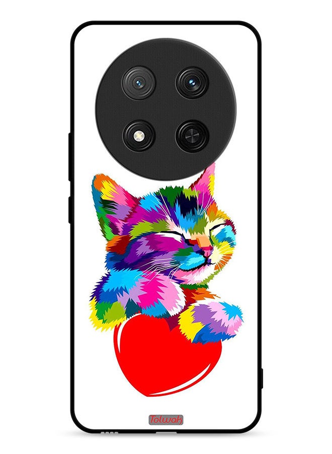 Tolwak Honor X9c 5G Protective Case Cover Colourful Kitten  - Image 1