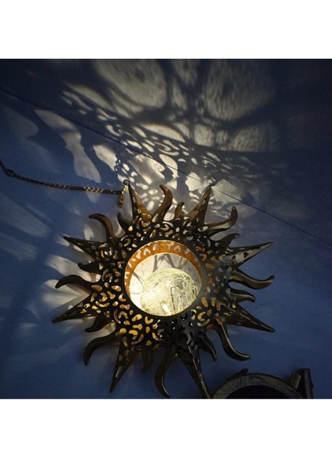 General Solar Wind Chimes Metal Solar Night Light Solar Garden Light, Waterproof Garden Wind Chime Light for Patio Deck Lawn Eid Decoration Gifts  - Image 2