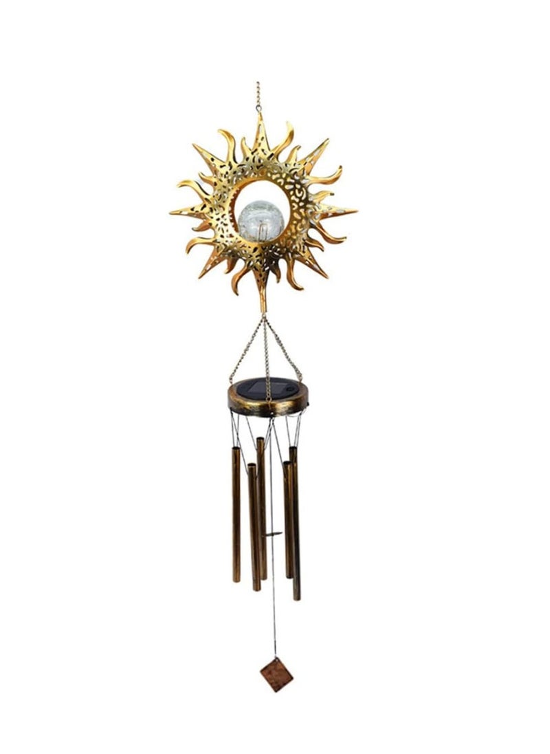 General Solar Wind Chimes Metal Solar Night Light Solar Garden Light, Waterproof Garden Wind Chime Light for Patio Deck Lawn Eid Decoration Gifts  - Image 1