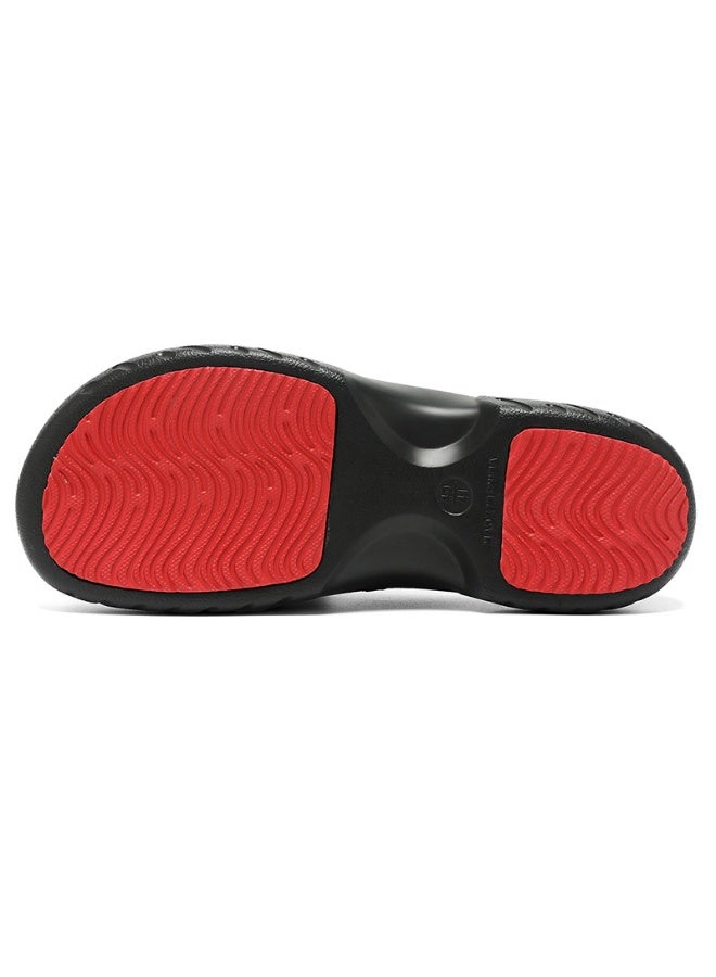 Professional work shoes, unisex safety shoes for chefs, nurses, and doctors. Oil-resistant, waterproof, and non-slip, for men and women, black. - Image 2