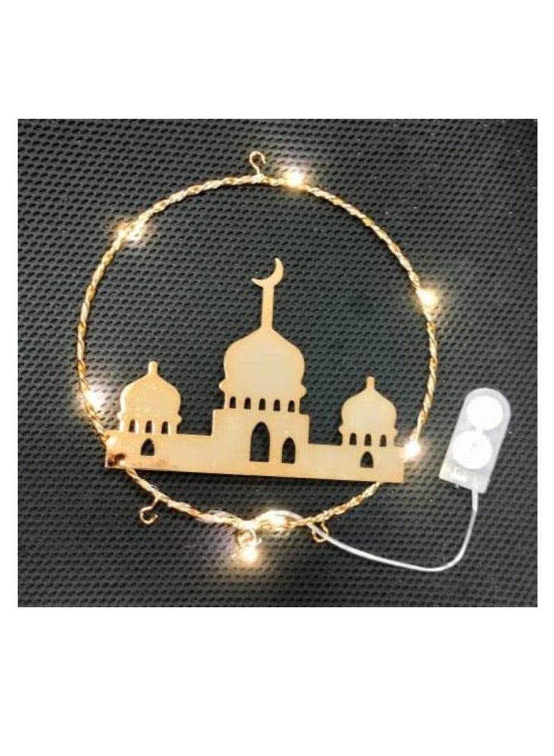 Yuwell Pack Of 3 Pcs Ramadan Decoration Hanging Lights For Indoor And Outdoor Home  Decoration Light With Battery Mosque Design Ramdan Light For Ramadan Decoration - Image 3