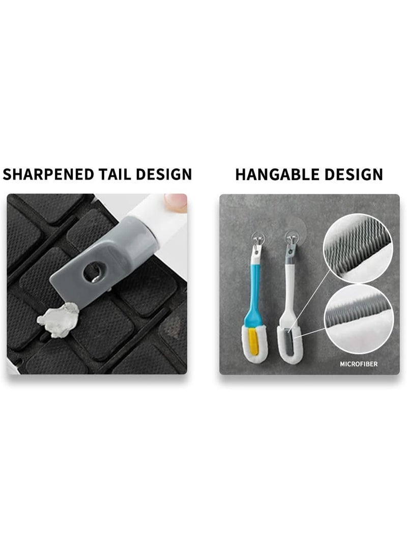 Professional Cleaning Shoe Brush, Multifunctional Long Handle Shoe Brush Cleaner, Hangable Soft Bristle Shoes Cleaning Brush (White) - Image 4