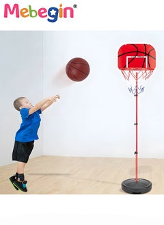 MEBEGIN Kids Basketball Hoop with Adjustable Height, Basketball Toy Set with 16*16cm Basketball, Fun Parent-child Interactive Game, Easy to Assemble and Carry, No Restrictions on Use Scenarios  - Image 2