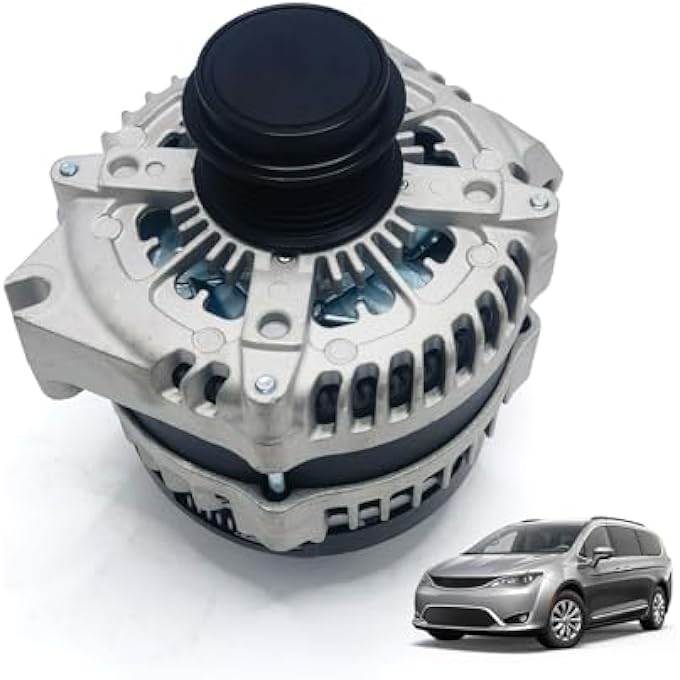 MOPKIUTR 4210007181 New Alternator 12V 180A Compatible with Chrysler Pacifica 2017-2020 3.6L, Voyager 2020 3.6L, Replace 11940, 421000-7181, 4210007181, 56029732AB (4210007181) - Image 1