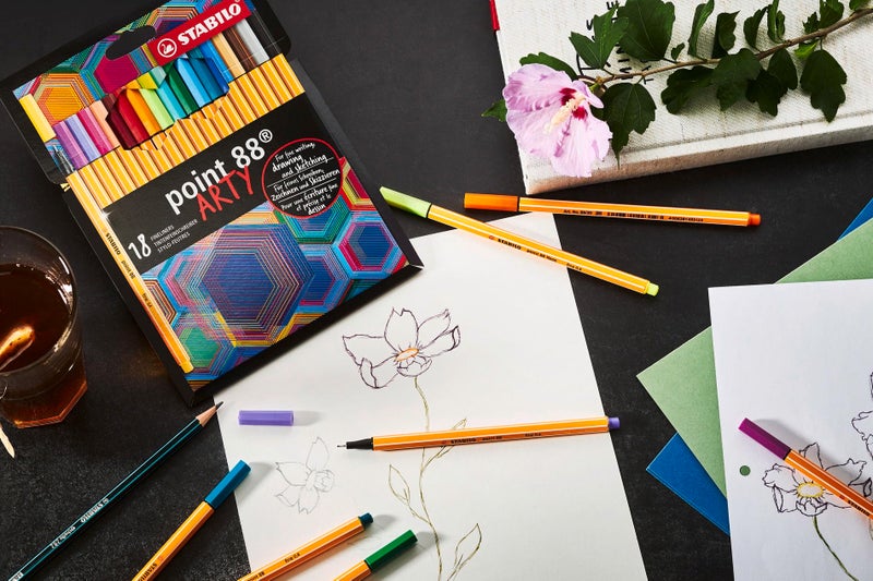 STABILO Fineliner point 88 ARTY - Wallet of 65 - Assorted Colors - Image 5