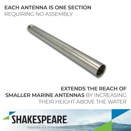 Shakespeare 4700-1 1' Heavy-Duty Stainless Steel Extension Mast - Image 3