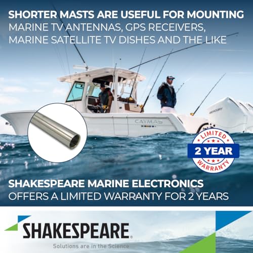 Shakespeare 4700-1 1' Heavy-Duty Stainless Steel Extension Mast - Image 4
