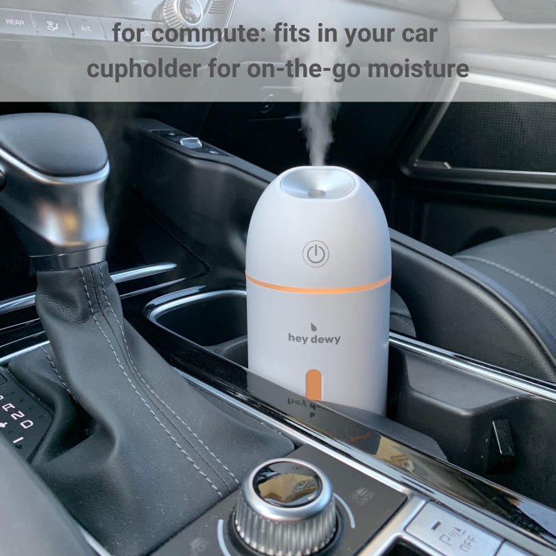 Hey Dewy Wireless, Rechargeable, Self-Care, Skin-Nourishing, Hydrating, Portable Cool Mist Humidifier (Pearl) - Image 4