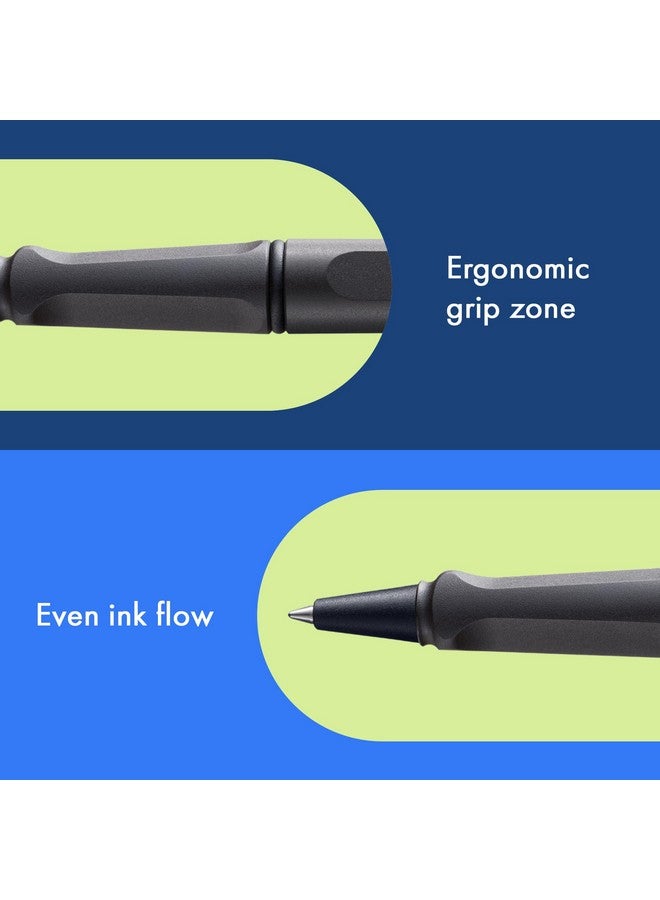 Lamy Safari Charcoal Rollerball Pen - Charcoal - Model 317 - Image 4