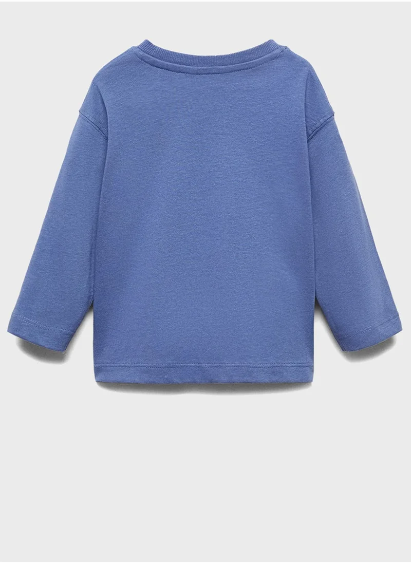 MANGO Infant Embroidered Graphic T-Shirt