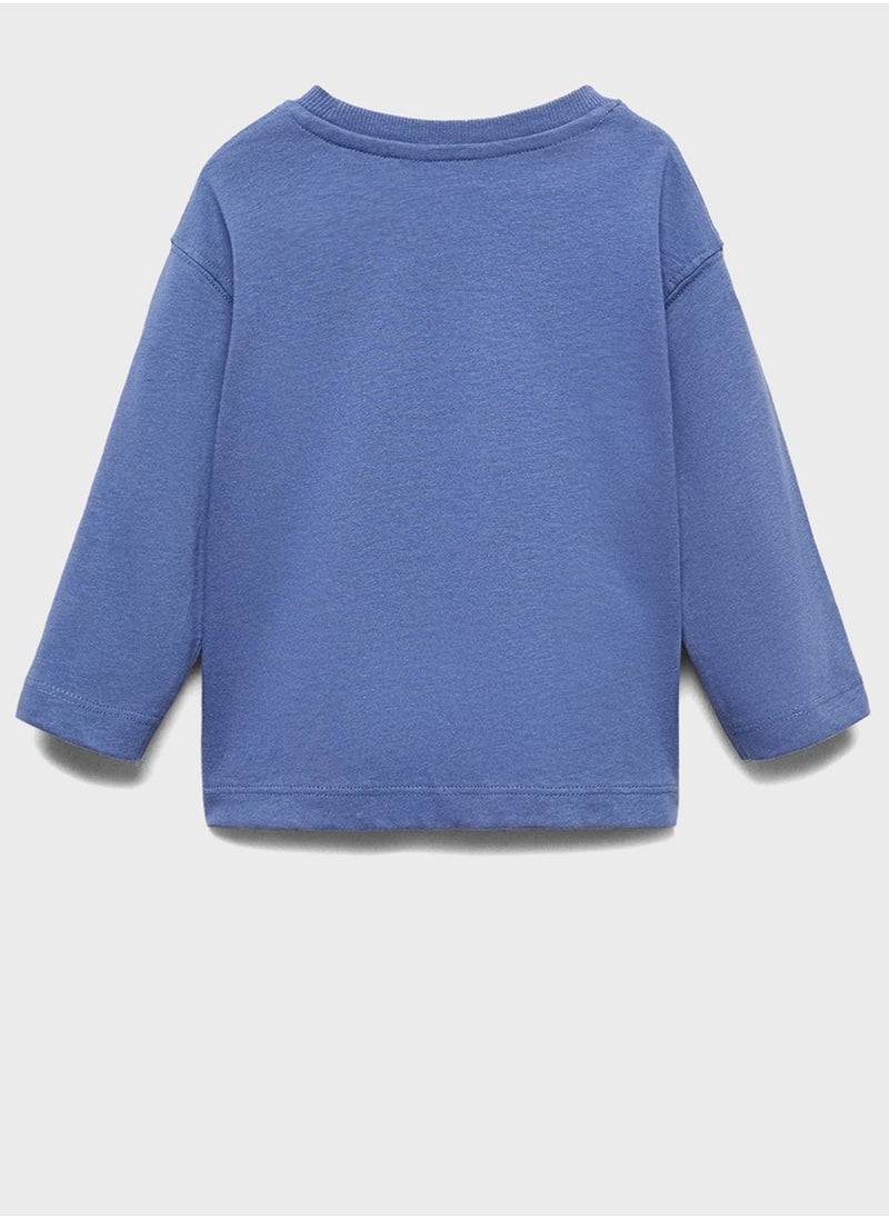 MANGO - Infant Embroidered Graphic T-Shirt - Image 1