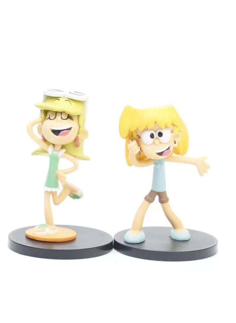 5-8cm 8pcs The Loud House Anime Figure - Image 3