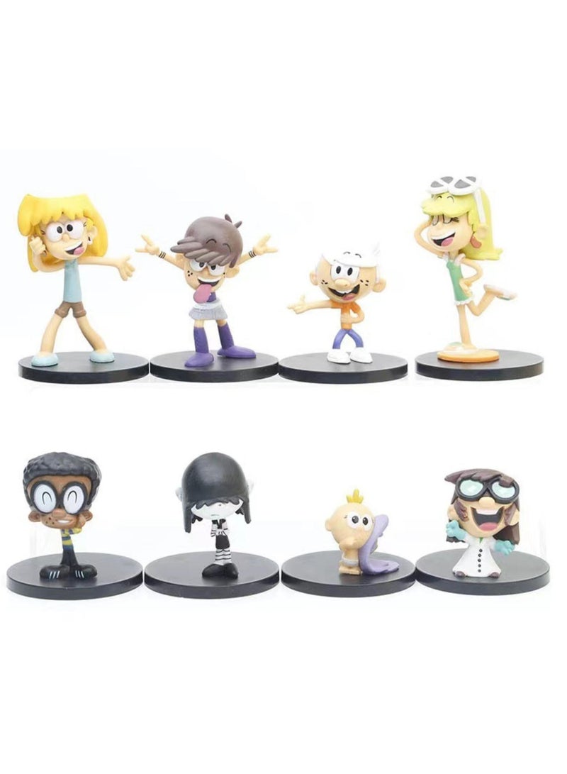 5-8cm 8pcs The Loud House Anime Figure - Image 2