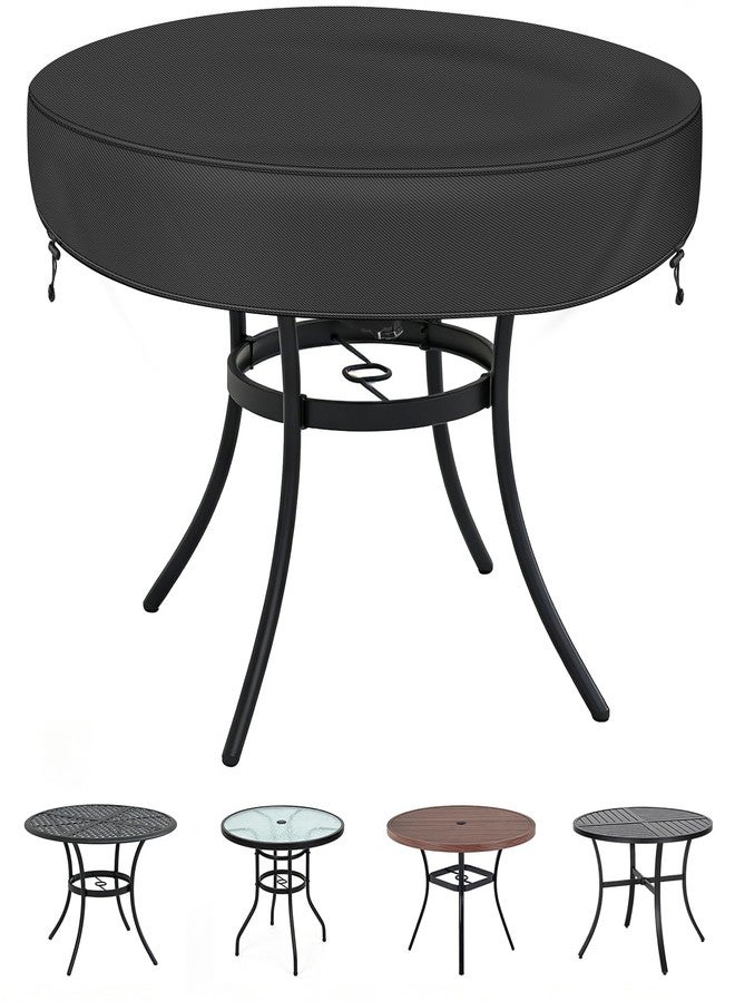 TOHONFOO Outdoor Round Table Cover - Waterproof Anti-UV Round Patio Table Cover - Fits Outdoor Table Up to 58-60 Inch - Image 1