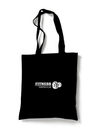 Reusable Eco Friendly Black Cotton Canvas Tote Bag/Shopping/Shoulder Bag Fitness Club White - pzsku/Z75394C0B4824B9D0A8C1Z/45/_/1650539756/3081460c-59fc-4924-b3e2-8e9e33a7d97b