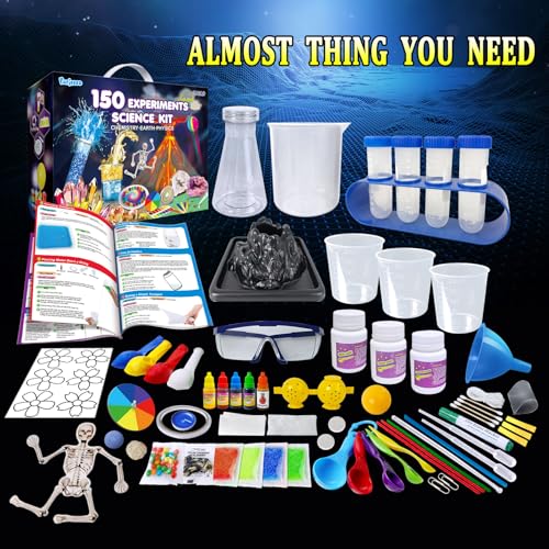PATIFEED 150 Experiments Science Kit for Kids Chemistry Set Scientific Christmas Birthday Toys Gifts Ideas for Boys Girls Break Geodes VolcanoSTEM Learning Projects - Image 5