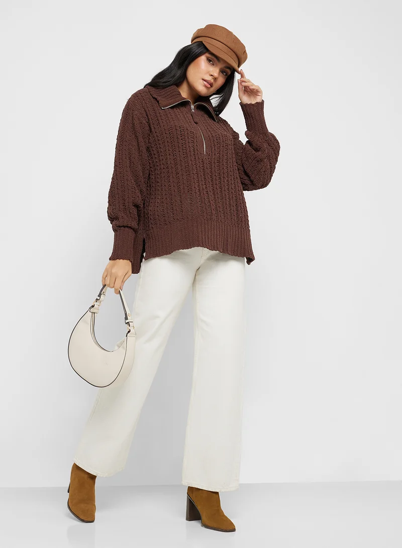 آري من امريكان ايجل Cable Car Quarter Zip Sweater