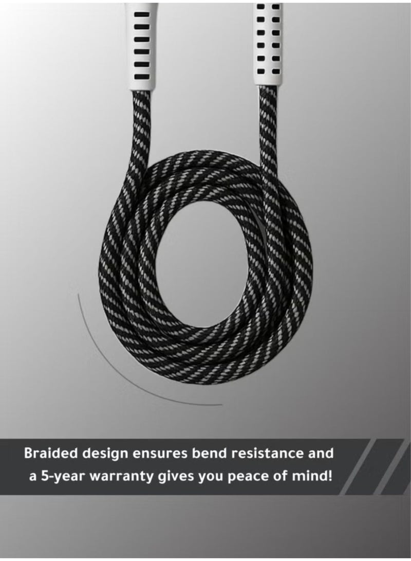 Denx Denx USB to Type-C Fast Charging Cable [3.1A, 1M] - Durable Braided Nylon, Bend-Resistant Design - Rapid Charge Compatible with Samsung Galaxy, Pixel, iPad Pro & More - Image 4