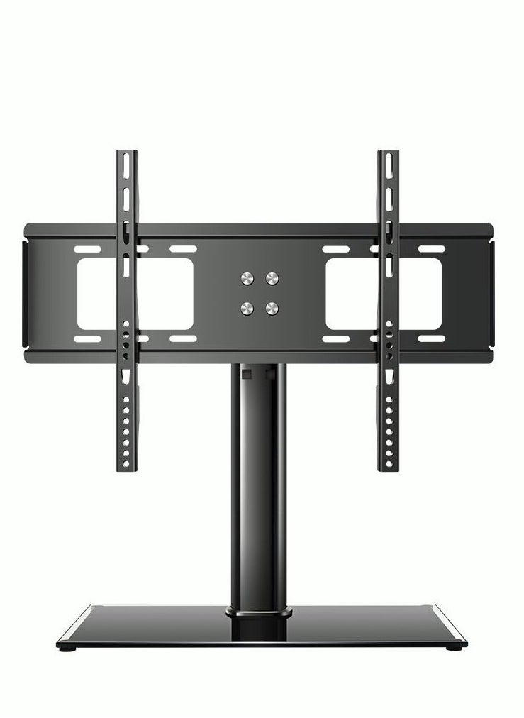 MIXDE - Universal TV Stand - Table Top TV Stand for 3332-55cm LCD LED TVs - Height Adjustable TV Base Stand with Tempered Glass Base & Wire Management - Image 1
