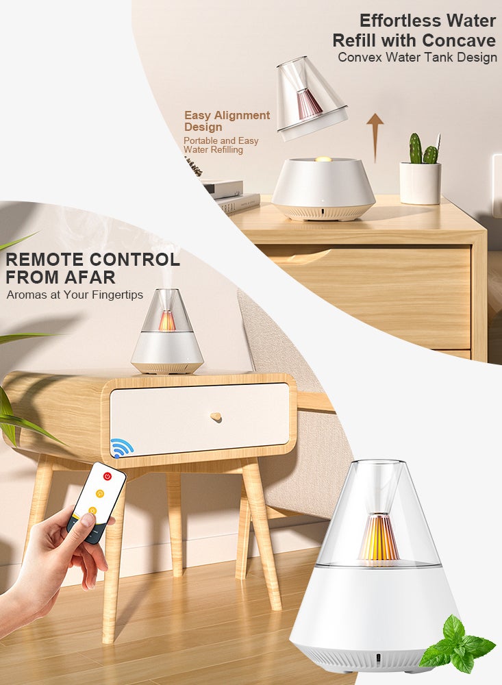 بيرفيي مرطب بخار بارد بالتردد الفوقي بسعة خزان مياه 150 مل، تشغيل هادئ بمستوى صوت منخفض، إيقاف تلقائي، مثالي للغرفة، حضانة الأطفال، والنباتات - Image 4