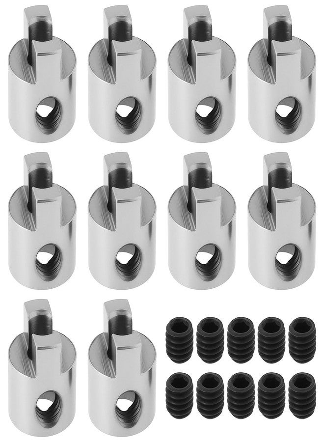 OTOTEC 10pcs RC Boat Stainless Steel Drive Dogs Propeller Adapter Set for RC Boat Shaft, 5mm - Image 1