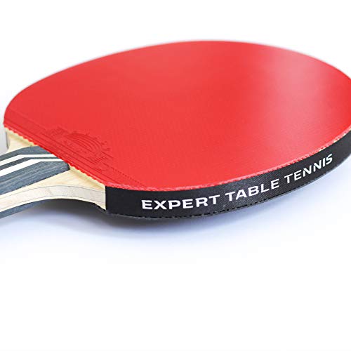 Expert Table Tennis ITTF Approved Flared Palio Legend 3.0 Table Tennis Racket and Case 0, Wood - Image 2