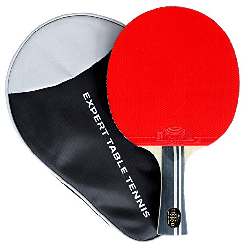 Expert Table Tennis ITTF Approved Flared Palio Legend 3.0 Table Tennis Racket and Case 0, Wood - Image 1