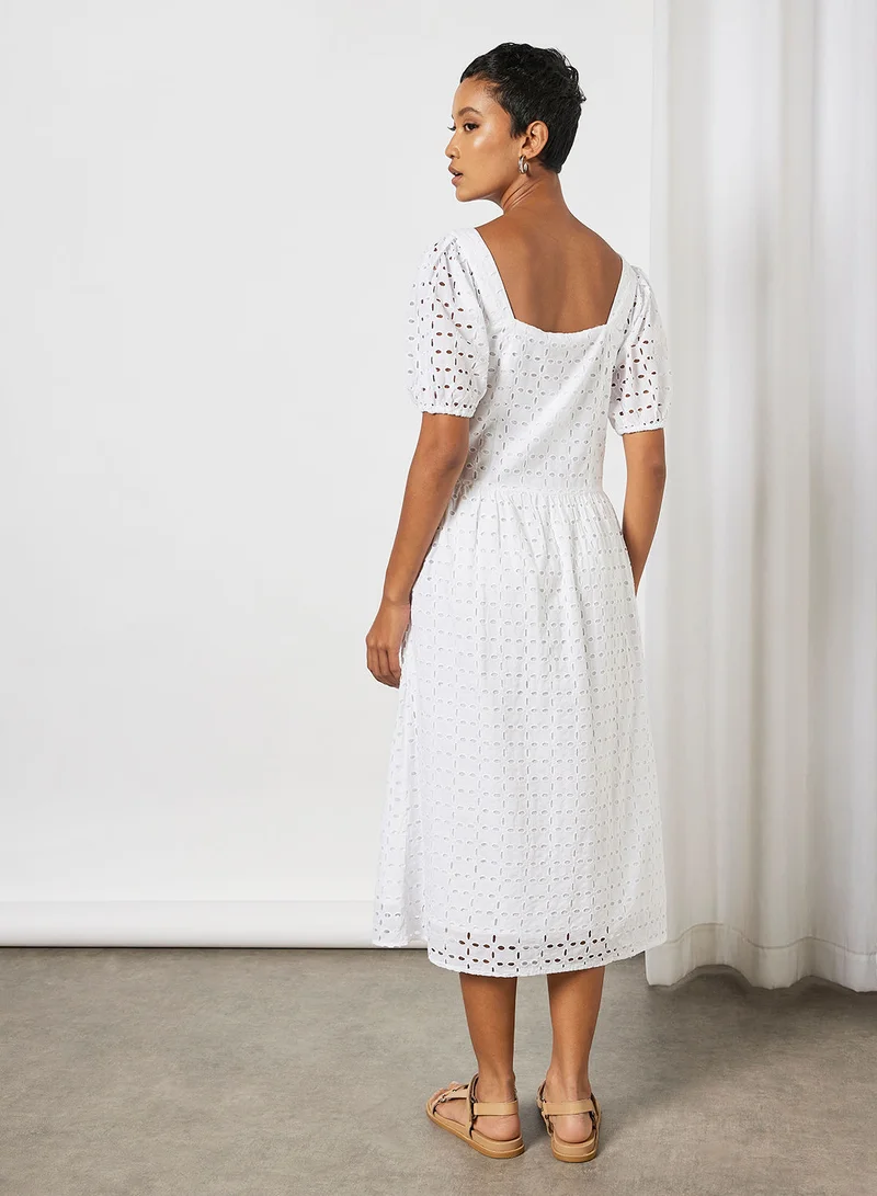 MANGO Schiffli Dress
