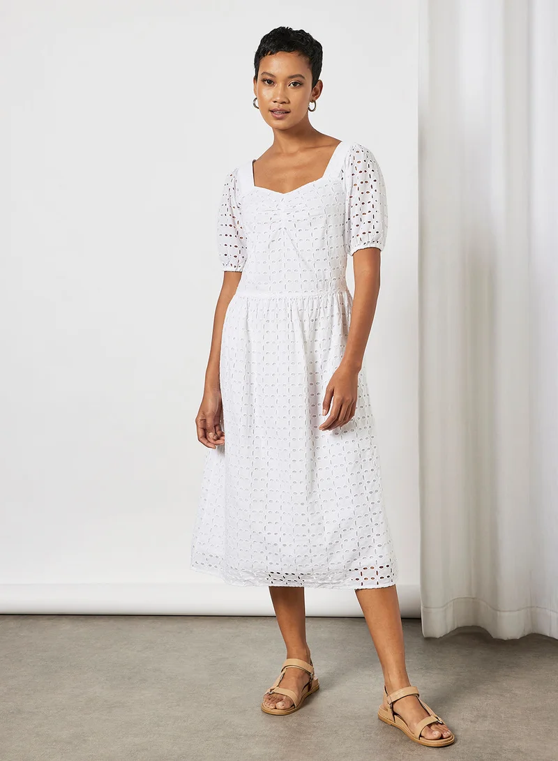 MANGO Schiffli Dress