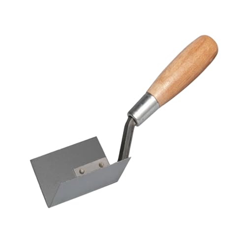 Bon Inside Corner Trowel 2" x 2" with 3" Stainless Steel Blade and Wood Handle – for Finishing Corners Around Windows, Doors, and Decorative Grooves - Image 4
