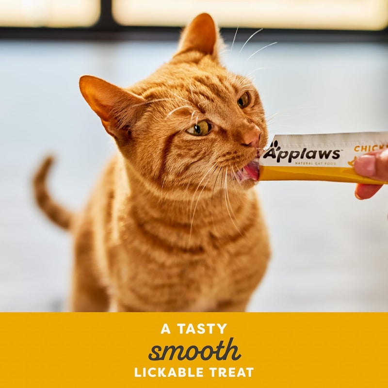 Applaws Chicken Creamy Lickable Cat Treats for Cats and Kittens 32x15g, Grain Free Puree 15g Sachet - Image 4