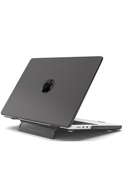Generic Hard Shell Case Protective Snap On Cover with Fold Kickstand Compatible with MacBook Air Laptop Accessories (Black 13.6 Air (A2681/A3113))  - Image 1