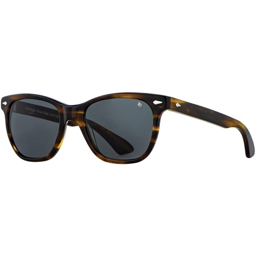 AO Saratoga Sunglasses - Brown Demi - True Color Gray AOLite Nylon Lenses - 52-19-145 - Image 1