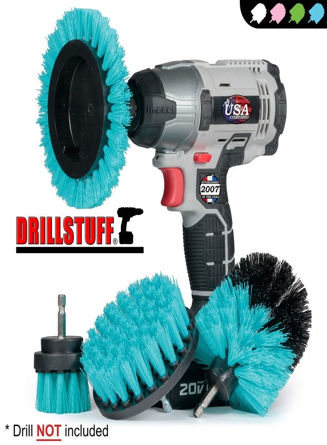 Drillstuff Aquatic Cleaning Supplies - Boat Cleaning Accessories - Hull Cleaning Brush Set - Boat Scrubbing Deck Brush - Spinning Drill Heads Brush Kit - Barnacle Removing Tool - Tank Cleaning Brushes - Aquatic - Image 4