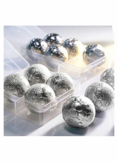 Y&D 9Pack Juice Chilling Stones Stainless Steel Reusable Ice Cube Metal Ball with Tongs Set Cooling for Orange Fruit juice Cola Sparkling Drink Soda Water Drinks  - Image 3