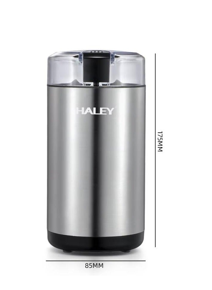 Haley مطحنة قهوة هالي الكهربائية المصنوعة من الفولاذ المقاوم للصدأ، مطحنة التوابل الأكثر مبيعًا - Image 5
