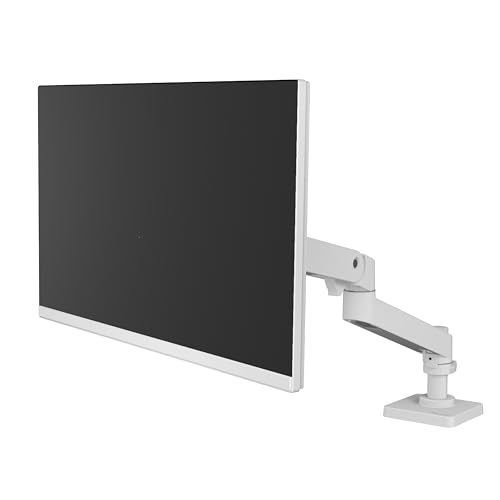 Ergotron Upgraded LX Pro Premium Monitor Arm Single Monitor Desk Mount fits Flat Curved Ultrawide Computer Monitors up to 34 Inches 4 to 22 lbs VESA 75x75mm or 100x100mm White - Image 3