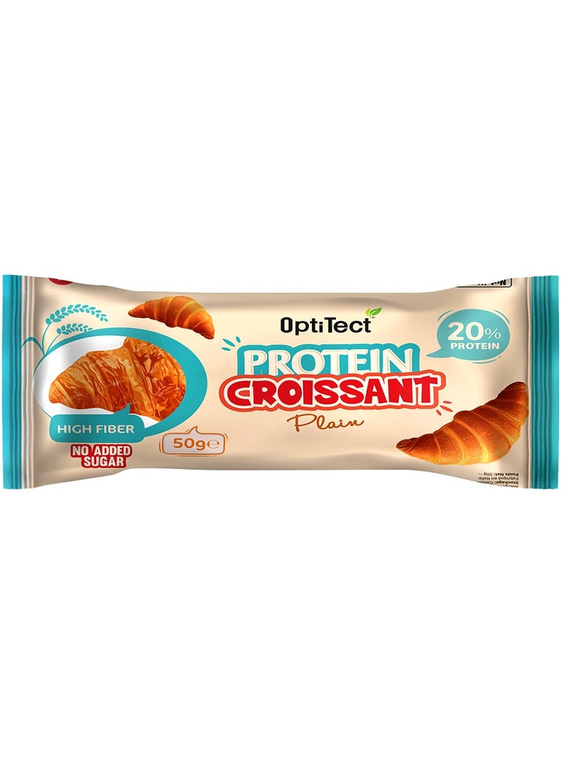 أوبتيتيكت كرواسون البروتين سادة علبة تحتوي على 10 قطع غني بالألياف، 20% بروتين - Image 1